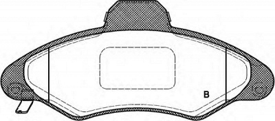 OPEN PARTS bpa033104 -  Комплект тормозных колодок, дисковый тормоз